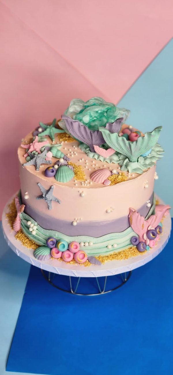 Candy-colored Mermaid Delight Cake - Image 4