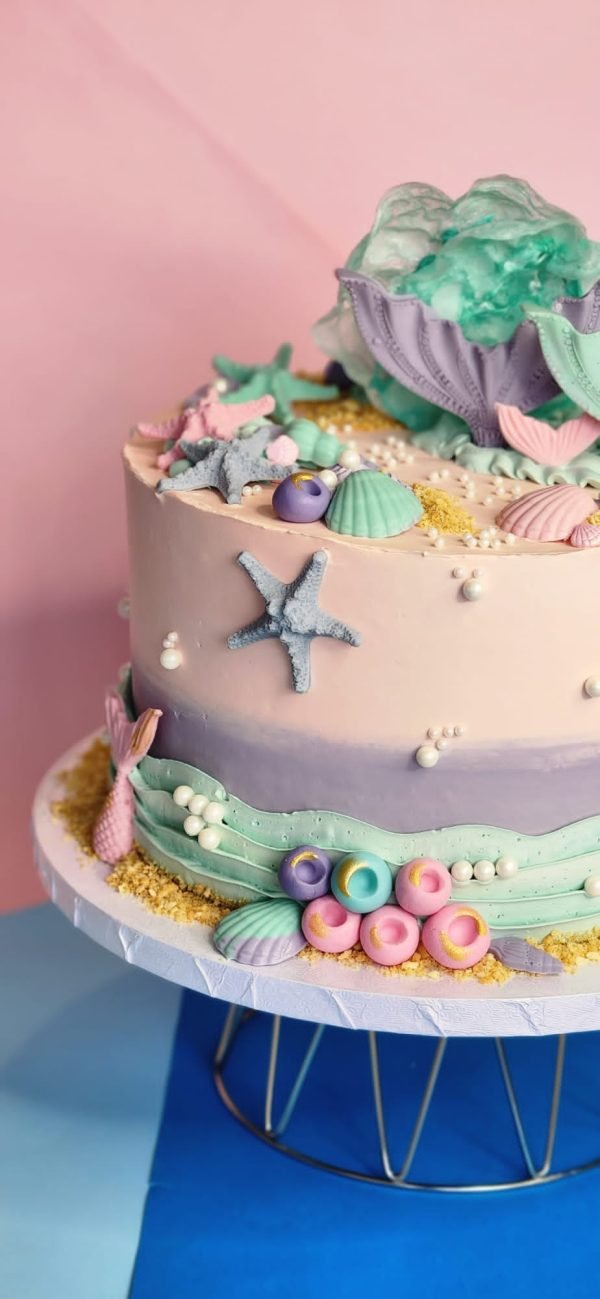Candy-colored Mermaid Delight Cake - Image 5