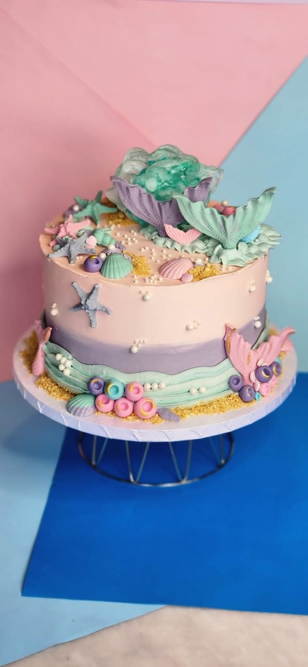 Candy-colored Mermaid Delight Cake