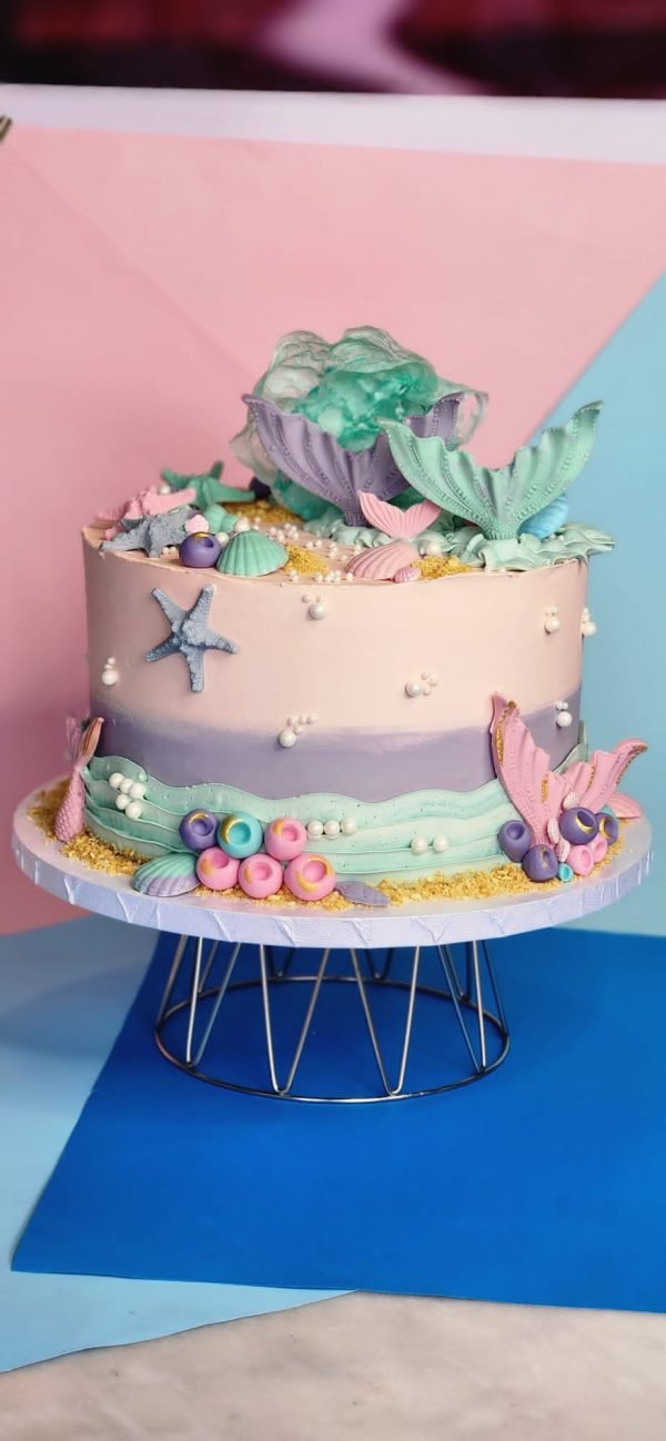 Candy-colored Mermaid Delight Cake - Image 3