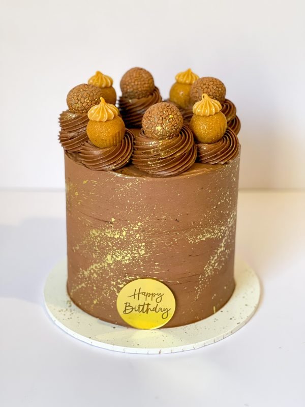 Golden Chocolate Indulgence Cake