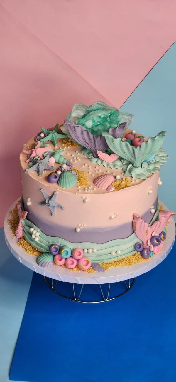 Candy-colored Mermaid Delight Cake - Image 6